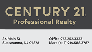 Company contact info for Century 21 Professional Realty in Succasunna, NJ